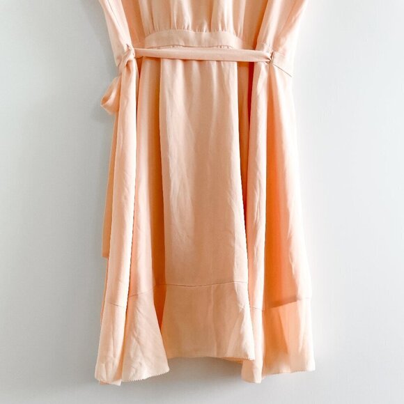Sunday Best Wrap Dress (Peach) - Picture 11 of 11